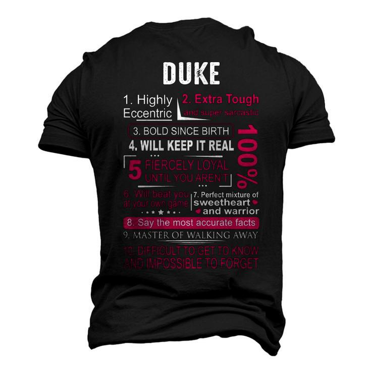 Duke Name Duke Men's 3D T-shirt Back Print