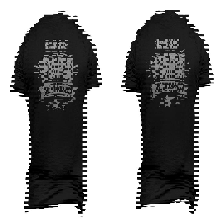 Mens El Mejor Papá Del Mundo Para Dia Del Padre Men's 3D T-Shirt Back Print