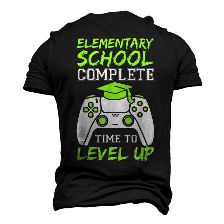 Elementary Complete Time To Level Up Kids Graduation Men's 3D T-shirt Back Print
