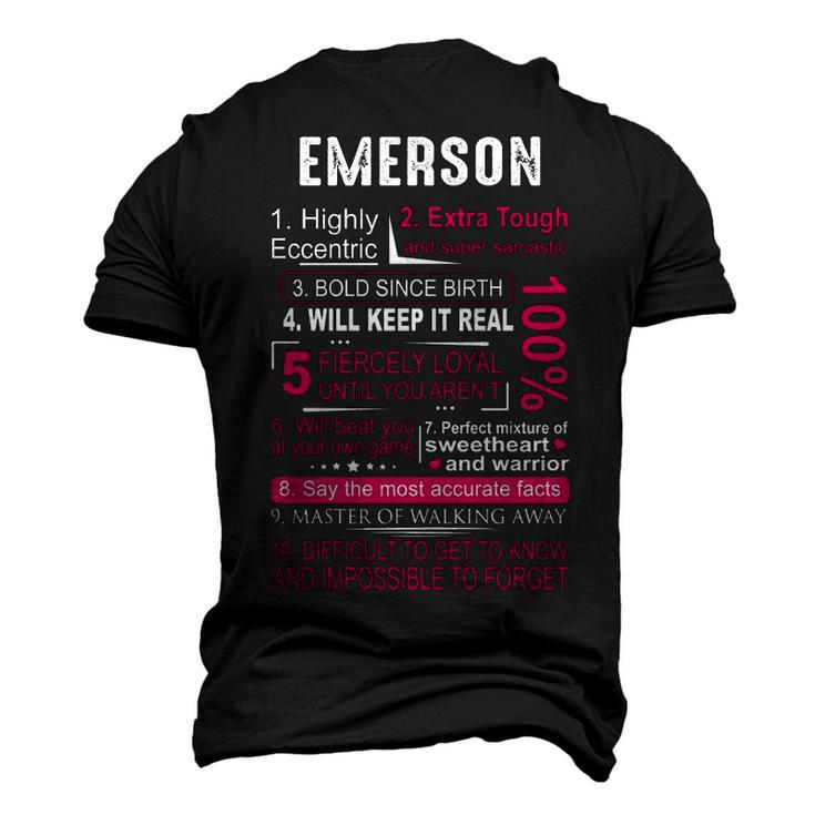 Emerson Name Emerson Name Men's 3D T-shirt Back Print
