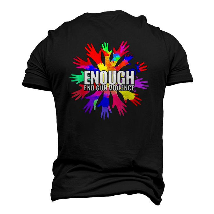 Enough End Gun Violence Wear Orange Day Anti Gun Men's 3D T-Shirt Back Print