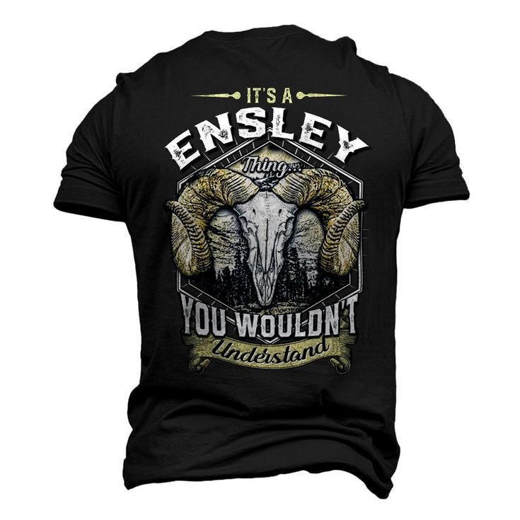 Ensley Name Shirt Ensley Family Name V5 Men's 3D Print Graphic Crewneck Short Sleeve T-shirt