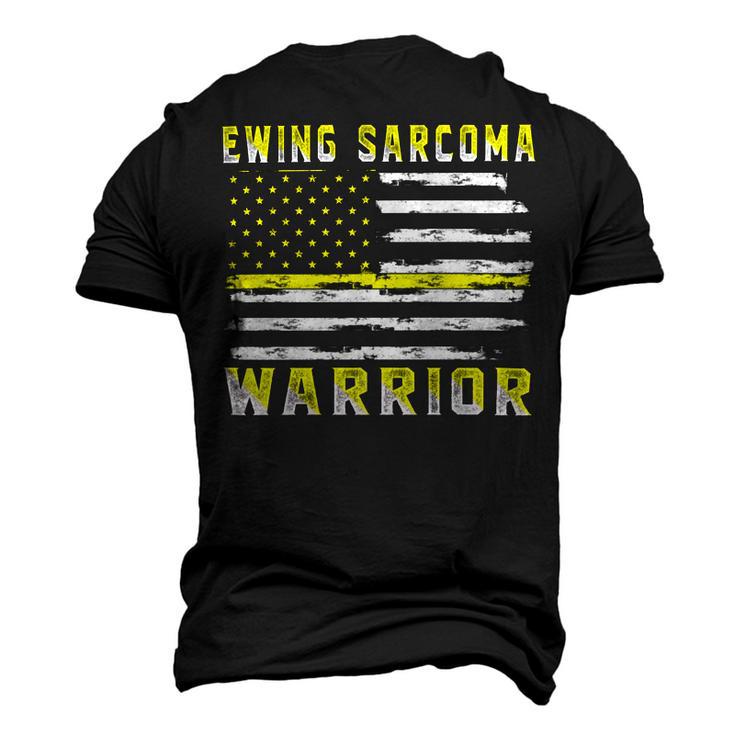 Ewings Sarcoma Warrior Usa Flag  United States Flag  Yellow Ribbon  Ewings Sarcoma  Ewings Sarcoma Awareness Men's 3D Print Graphic Crewneck Short Sleeve T-shirt