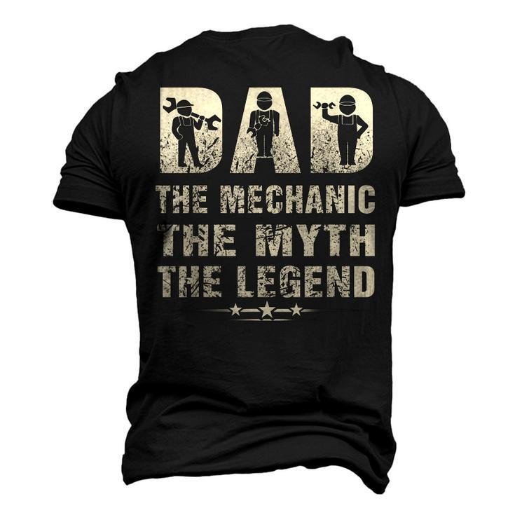 Family 365 Mechanic Dad Mechanics Fathers Day Birthday Men's 3D T-shirt Back Print