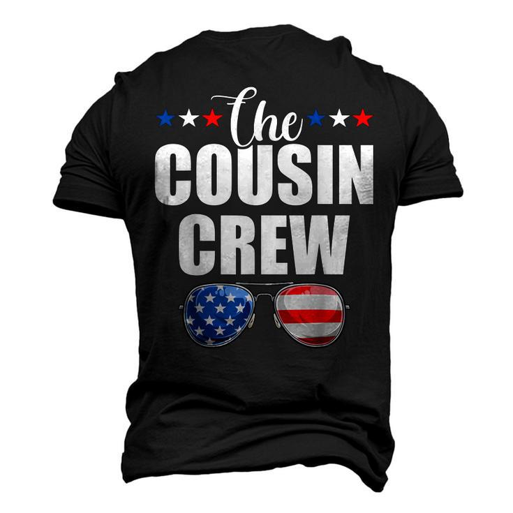 Family 4Th Of July Matching Cousin Crew American Flag Men's 3D T-shirt Back Print