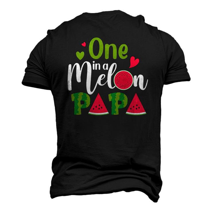 Family One In A Melon Papa Birthday Party Matching Men's 3D T-Shirt Back Print