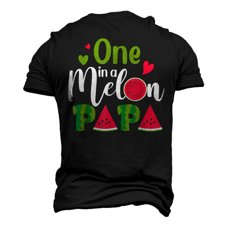 Family One In A Melon Papa Birthday Party Matching Family Men's 3D T-shirt Back Print