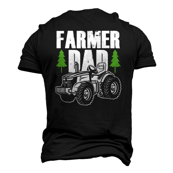Farmer Dad Father Daddy Farm Farming Farmers Tractor Men's 3D T-Shirt Back Print
