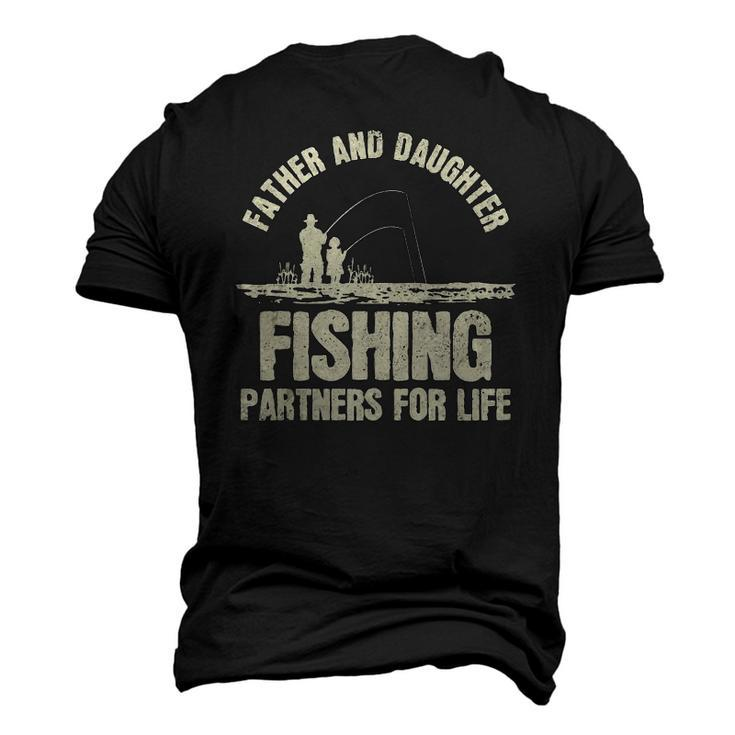 Father & Daughter Fishing Partners Fathers Day Men's 3D T-Shirt Back Print