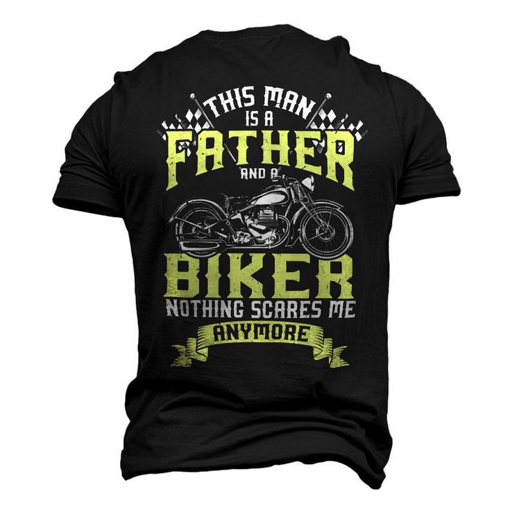 Father Grandpa And Biker Funny Motorcycle Race Dad Gift95 Family Dad Men's 3D Print Graphic Crewneck Short Sleeve T-shirt