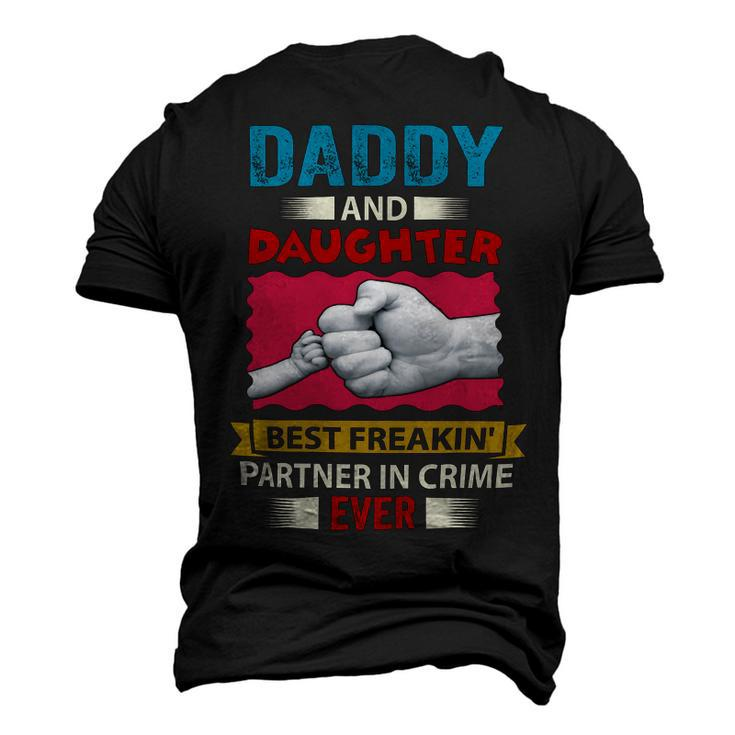 Father Grandpa Daddy And Daughter Best Freakin Partner In Crime Ever 115 Family Dad Men's 3D Print Graphic Crewneck Short Sleeve T-shirt