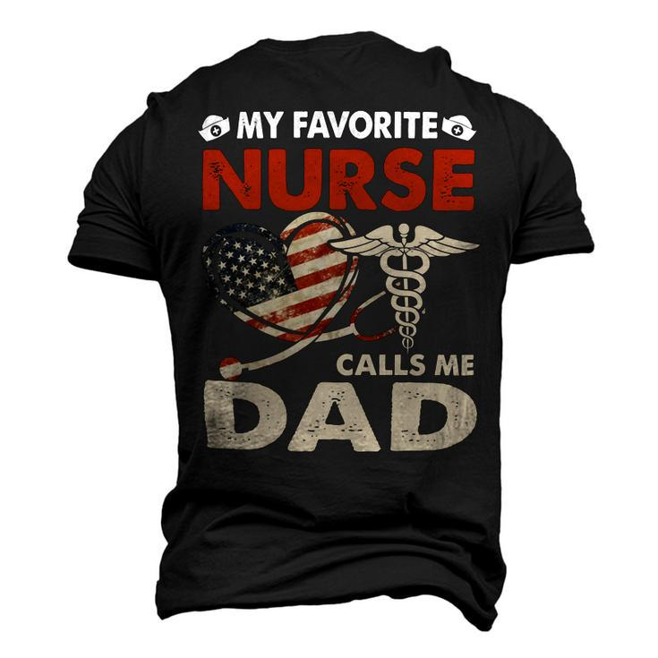 Father Grandpa Mens My Favorite Nurse Calls Me Daddad Papa Gi333 Family Dad Men's 3D Print Graphic Crewneck Short Sleeve T-shirt