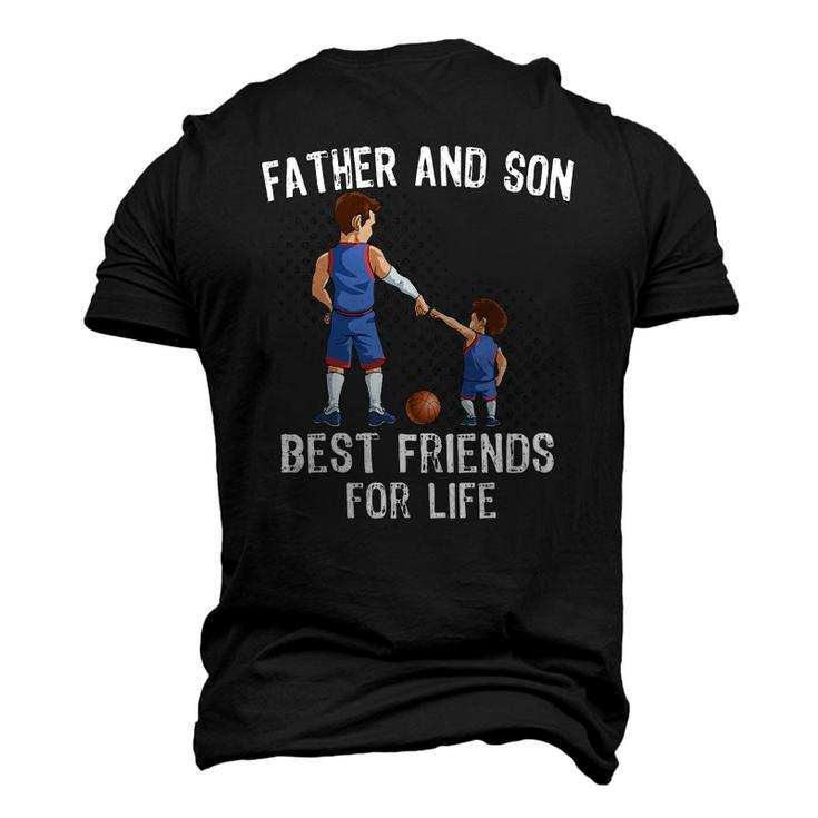Father And Son Best Friend For Life Basketball Men's 3D T-Shirt Back Print