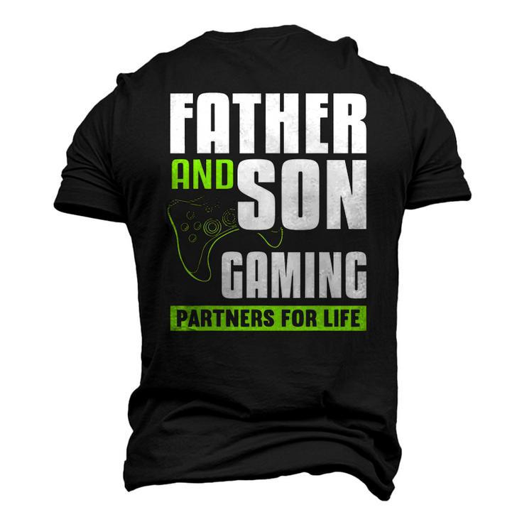 Father And Son Gaming Partners For Life Video Game Matching Men's 3D T-Shirt Back Print