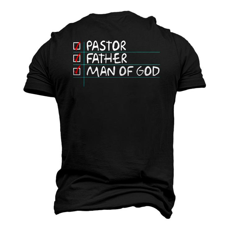 Fathers Day From Church Pastor Dad Man Of God Men's 3D T-Shirt Back Print