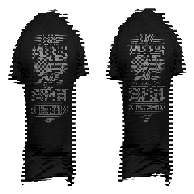 Mens Fathers Day For Dad Best Dad And Stepdad From Wife Men's 3D T-Shirt Back Print