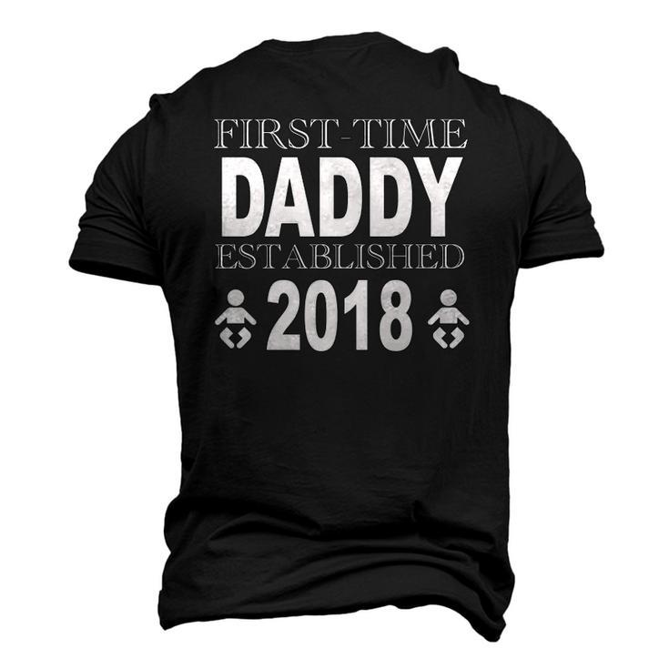 Fathers Day New Daddy First Time Dad Idea Men's 3D T-Shirt Back Print