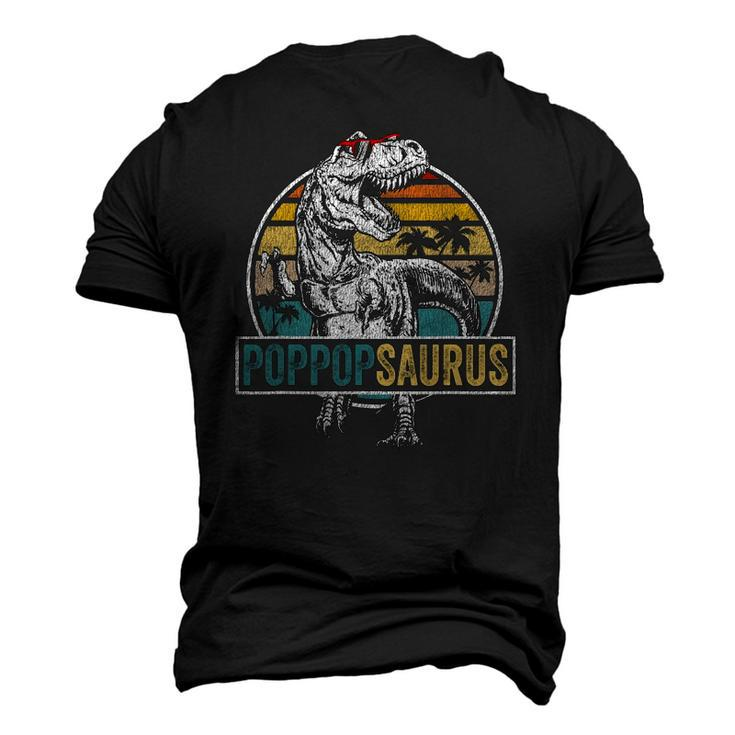 Fathers Day Poppopsaurusrex Dinosaur Poppopsaurus Men's 3D T-Shirt Back Print