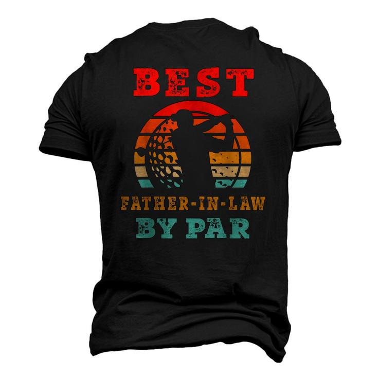 Mens For Fathers Day Tee Best Father-In-Law By Par Golfing Men's 3D T-Shirt Back Print