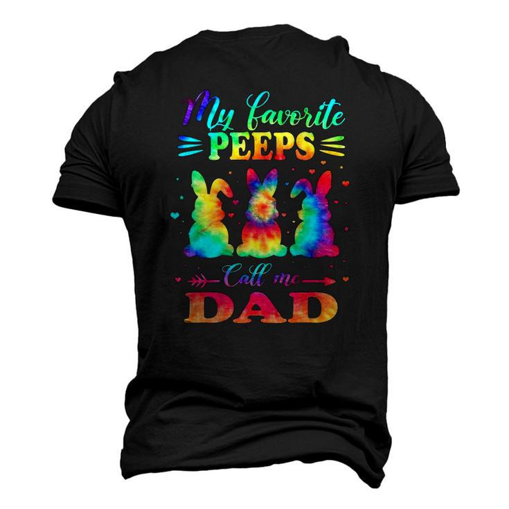 My Favorite Bunnies Call Me Dad Easter Tie Dye Father Men's 3D T-Shirt Back Print