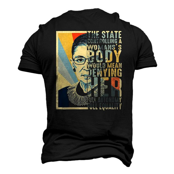 Feminist Ruth Bader Ginsburg Pro Choice My Body My Choice Men's 3D T-Shirt Back Print