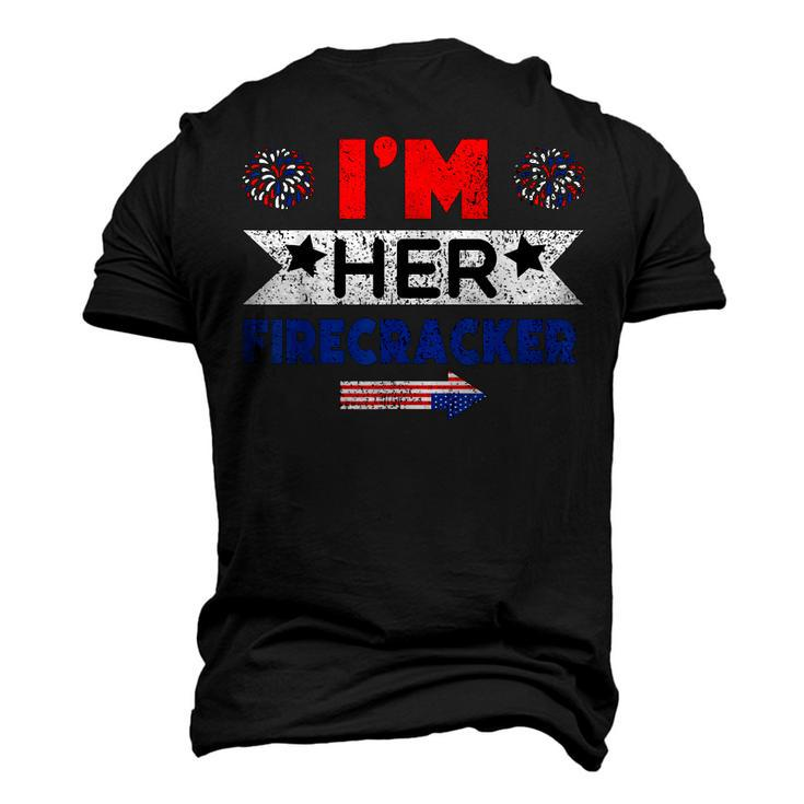 Im Her Firecracker 4Th Of July Matching Couple For Her Men's 3D T-shirt Back Print