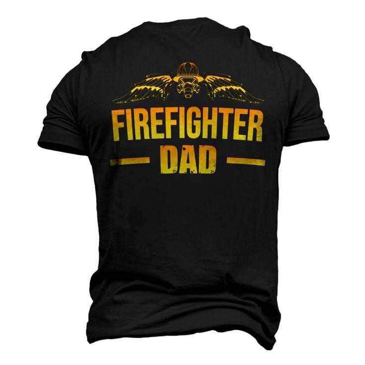 Firefighter Dad Fathers Day Gift Idea For Fireman Dad Men's 3D Print Graphic Crewneck Short Sleeve T-shirt