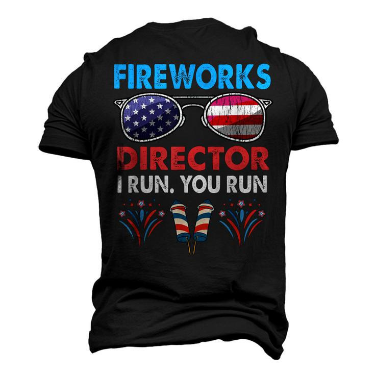 Fireworks Director If I Run You Run 4Th Of July Boys Men's 3D T-shirt Back Print