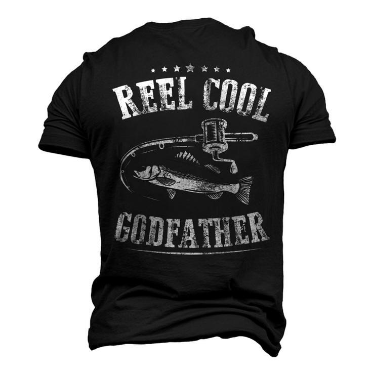 Fishing Reel Cool Godfather Men's 3D Print Graphic Crewneck Short Sleeve T-shirt