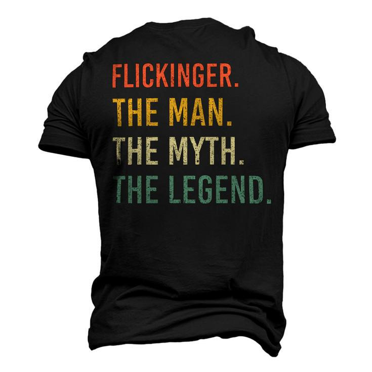 Flickinger Name Shirt Flickinger Family Name Men's 3D Print Graphic Crewneck Short Sleeve T-shirt