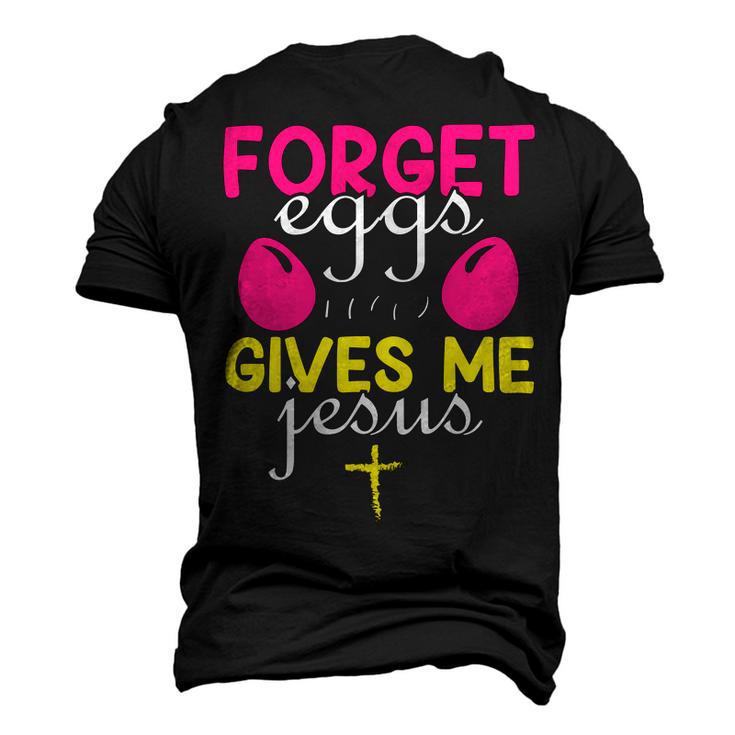 Forger Eggs Gives Me Jesus Funny Easter Day Men's 3D Print Graphic Crewneck Short Sleeve T-shirt