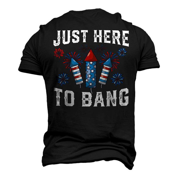 Fourth Of July 4Th Of July Fireworks Just Here To Bang Men's 3D T-shirt Back Print