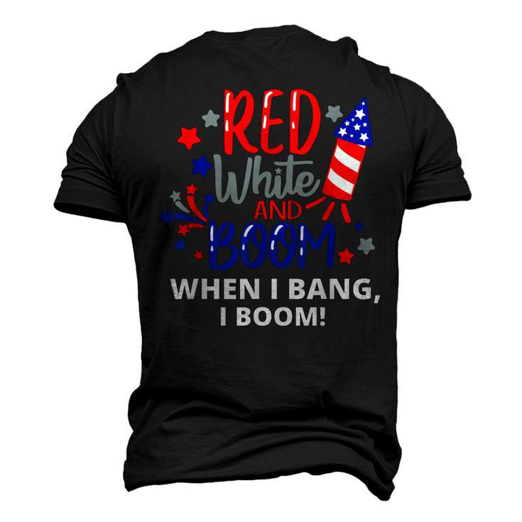 Fourth Of July 4Th Of July Red White And Boom Men's 3D T-shirt Back Print