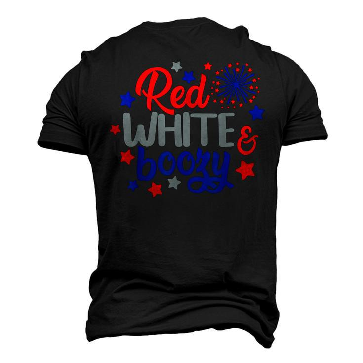 Fourth Of July 4Th Of July Red White And Boozy Men's 3D T-shirt Back Print