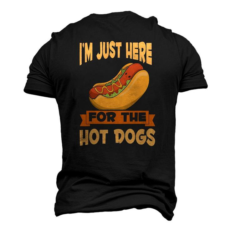Franks Sausages Hotdog Im Just Here For The Hot Dogs Men's 3D T-Shirt Back Print