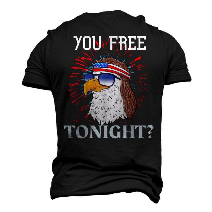 Are You Free Tonight 4Th Of July American Bald Eagle Men's 3D T-shirt Back Print