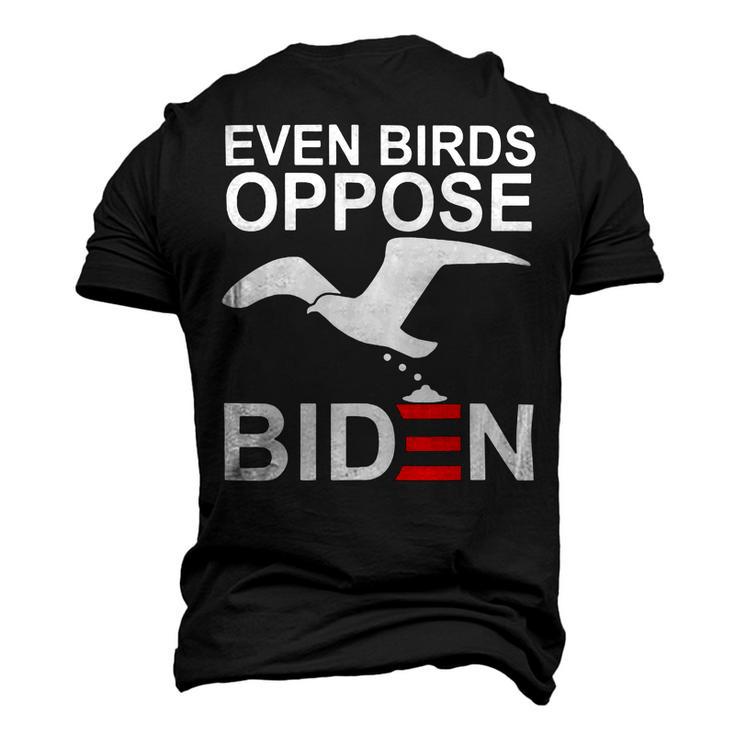 Funny Even Birds Oppose Biden Men's 3D Print Graphic Crewneck Short Sleeve T-shirt