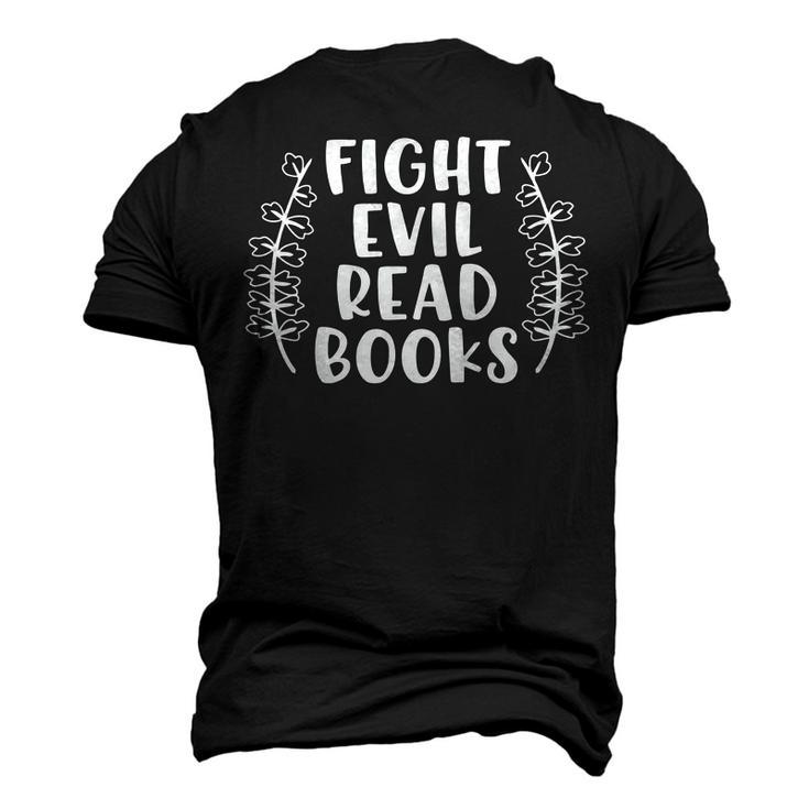 Funny  Fight Evil  Read Books Men's 3D Print Graphic Crewneck Short Sleeve T-shirt