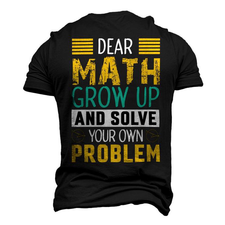 Funny Math Quote For Girls Boys Teens Men Women Dear Math Math Men's 3D Print Graphic Crewneck Short Sleeve T-shirt