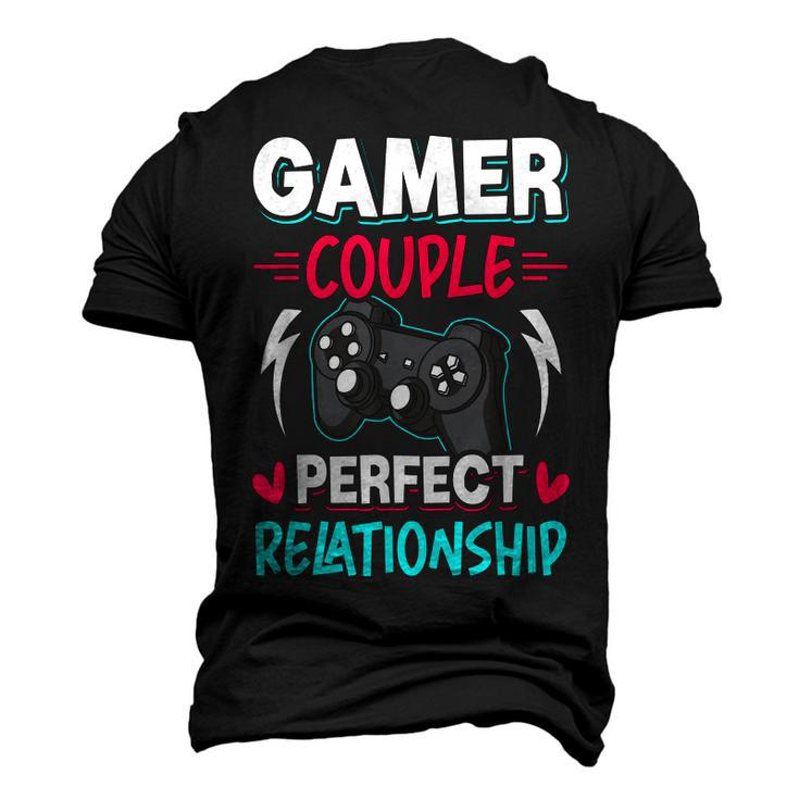 Gamer Couple Perfect Relationship Video Gamer Gaming Men's 3D T-shirt Back Print