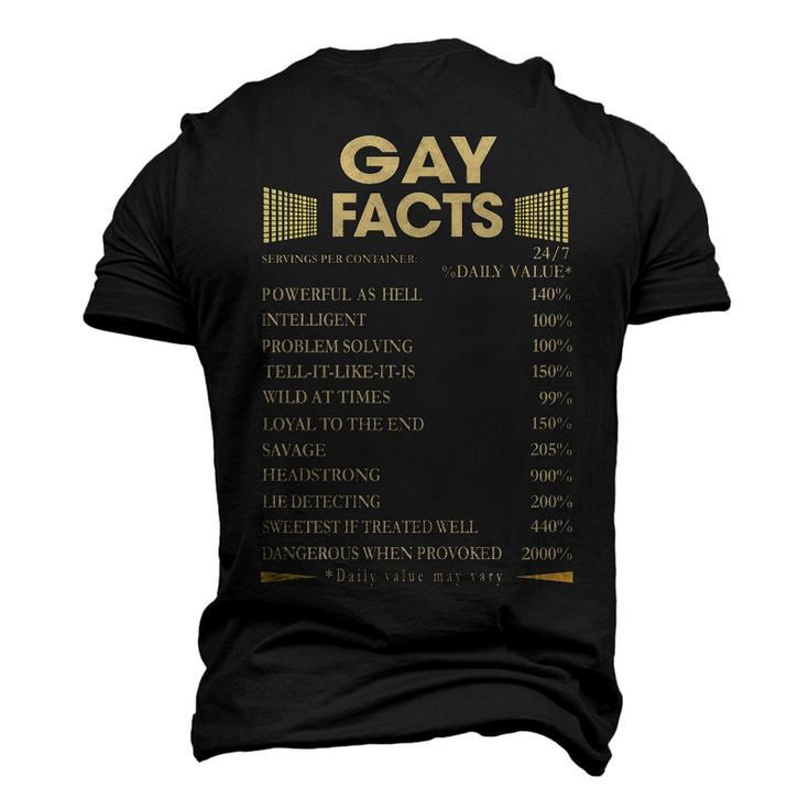 Gay Name Gay Facts Men's 3D T-shirt Back Print
