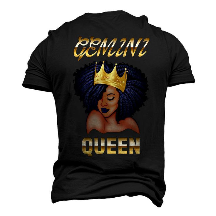 Gemini Queen Born In May-June Black Queen Birthday Men's 3D T-shirt Back Print