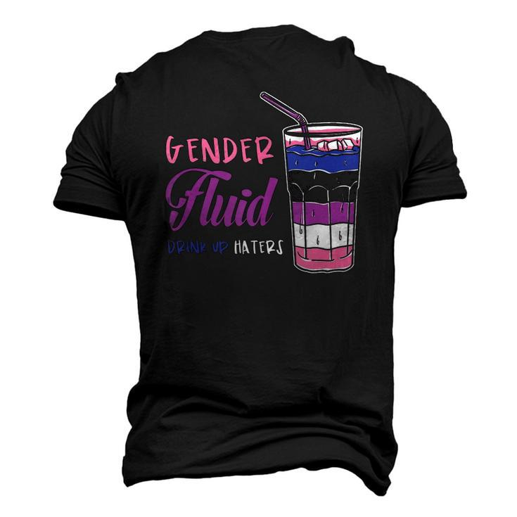 Genderfluid Drink Up Haters Genderfluid Men's 3D T-Shirt Back Print