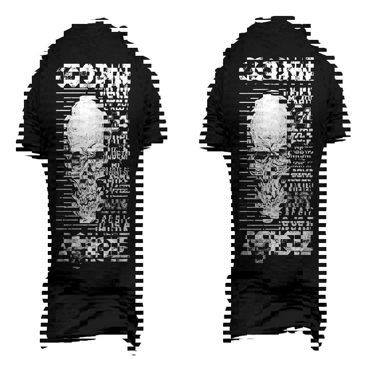 Goodman Name Goodman Ive Only Met About 3 Or 4 People Men's 3D T-shirt Back Print