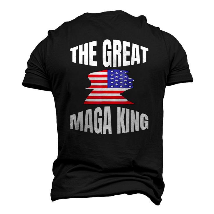 The Great Maga King Patriotic Donald Trump Men's 3D T-Shirt Back Print