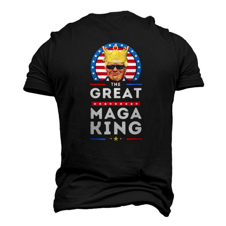 Great Maga King Trump Biden Political Ultra Mega Proud Men's 3D T-Shirt Back Print