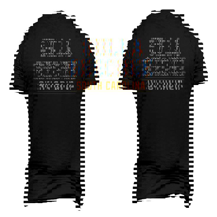 Gulla Geechee Culture South Carolina African Kente Pattern Men's 3D T-Shirt Back Print
