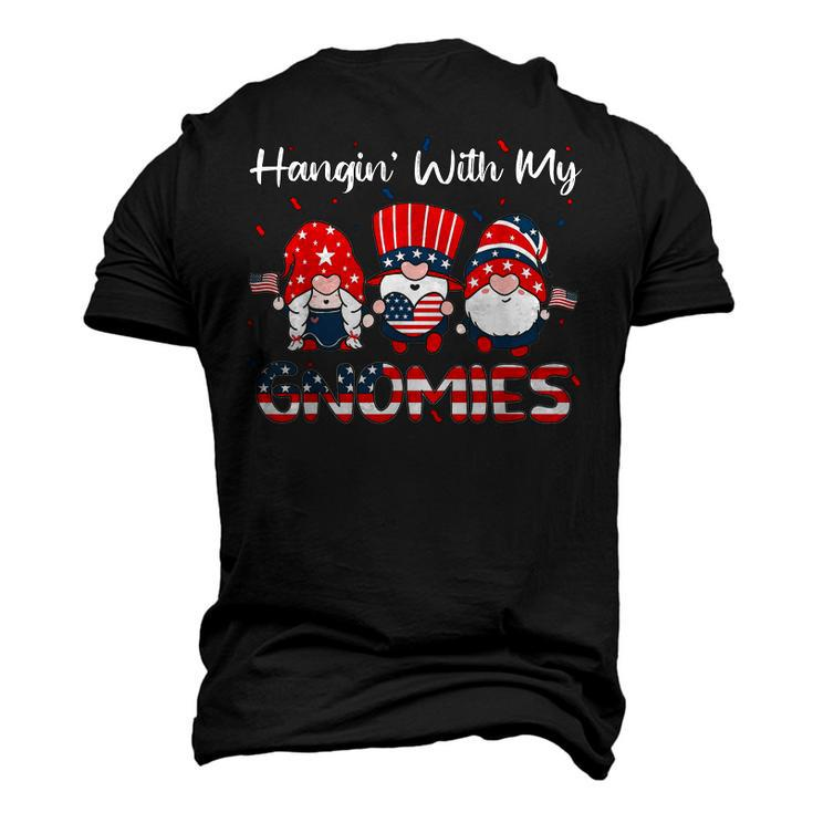 Hanging With My Gnomies Cute Patriotic 4Th Of July Gnome Men's 3D T-shirt Back Print