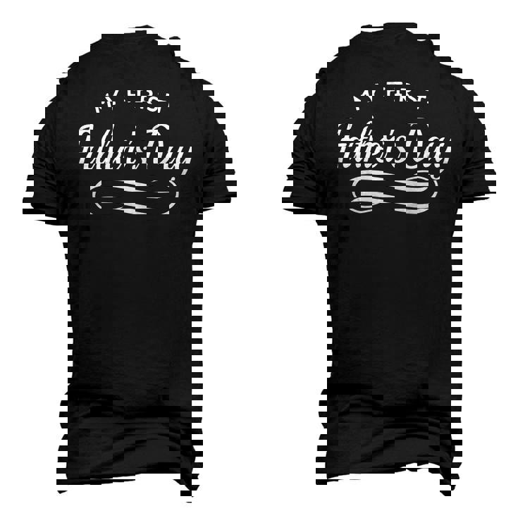 Happy First Fathers Day - New Dad Gift Men's 3D Print Graphic Crewneck Short Sleeve T-shirt