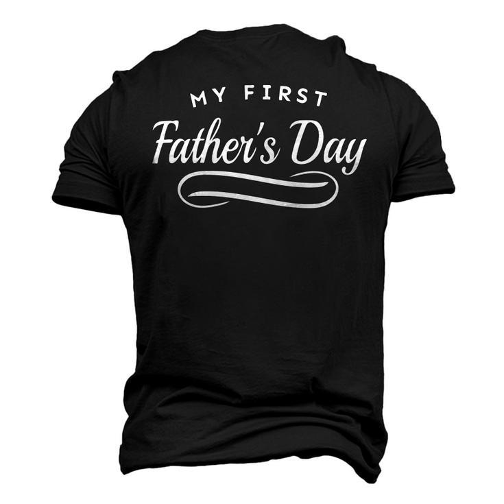 Happy First Fathers Day - New Dad Gift Men's 3D Print Graphic Crewneck Short Sleeve T-shirt
